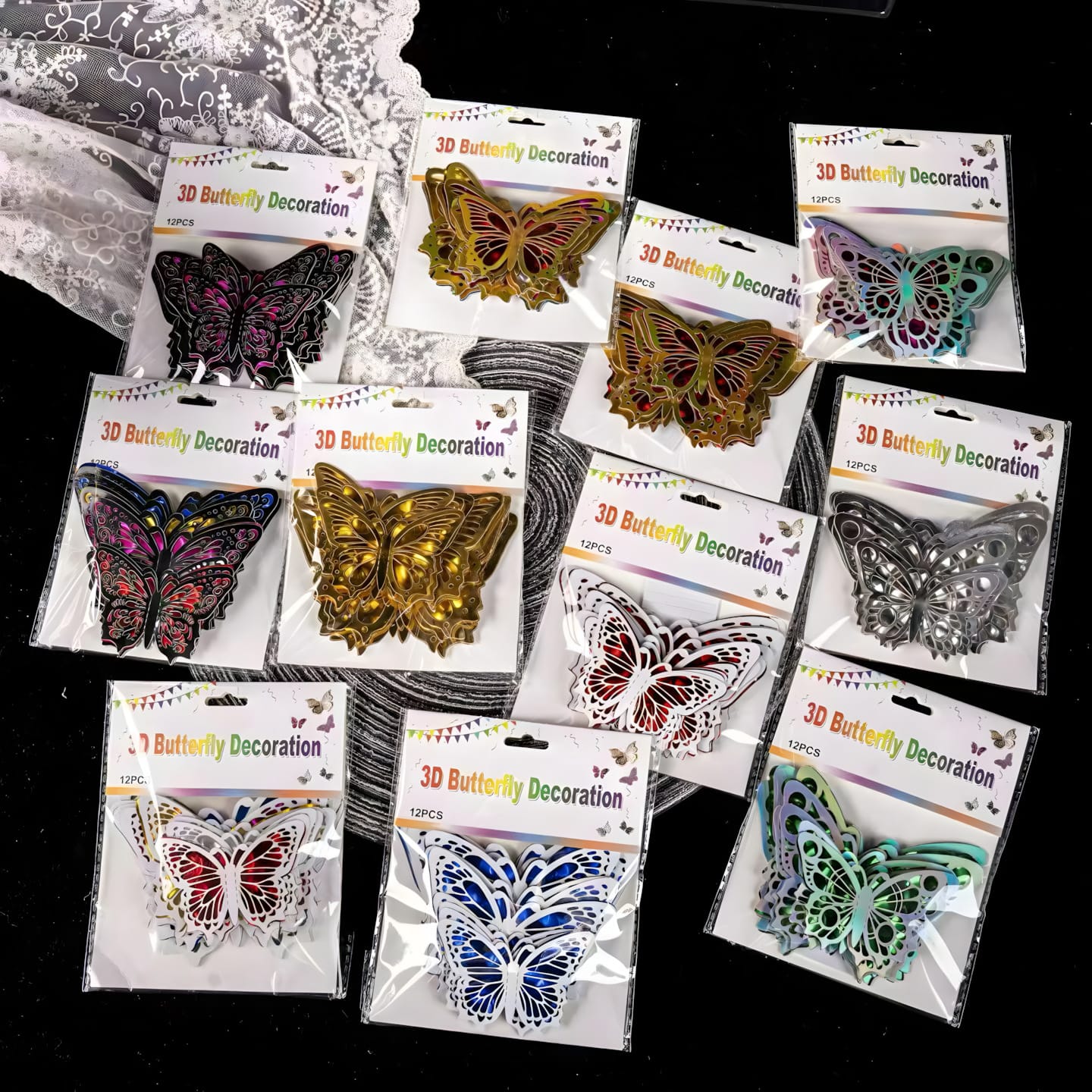 3D butterfly 12PCS