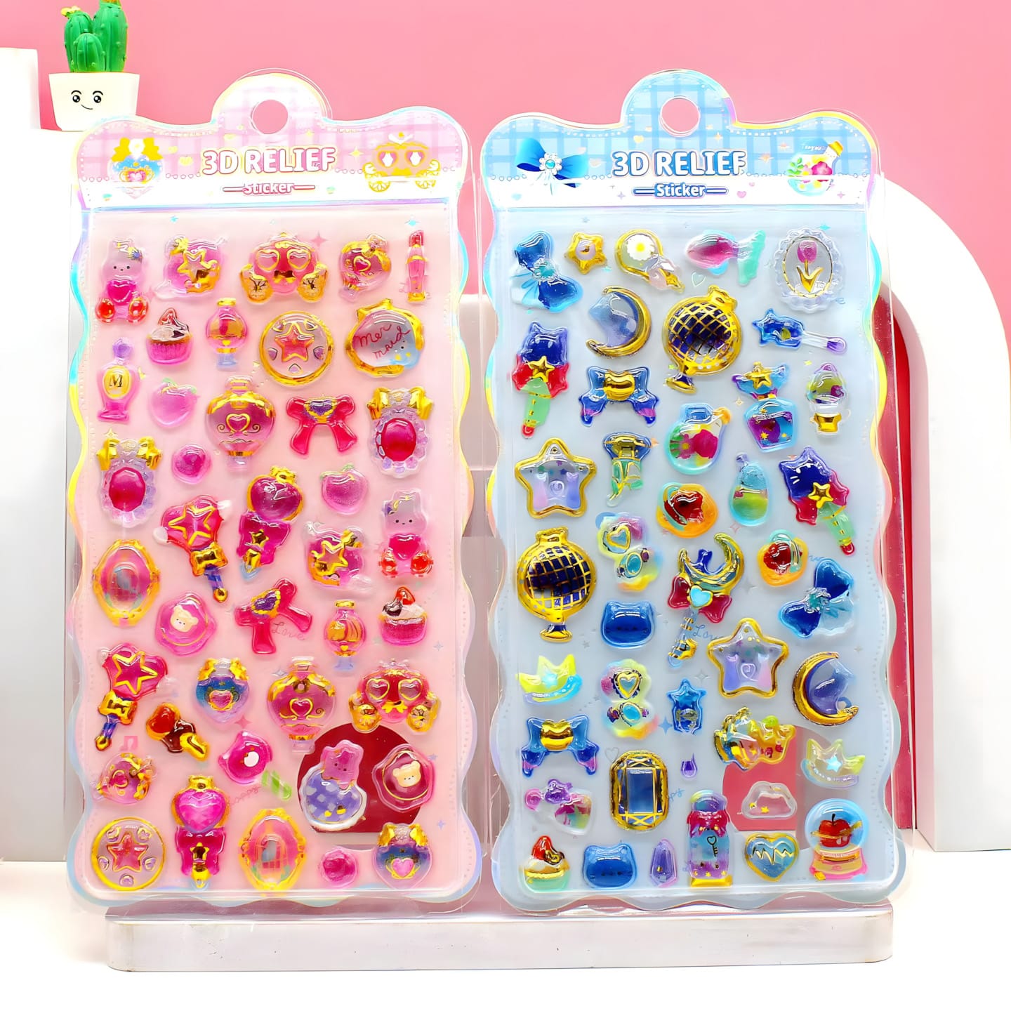 AA-A Hot stamping embossed stickers