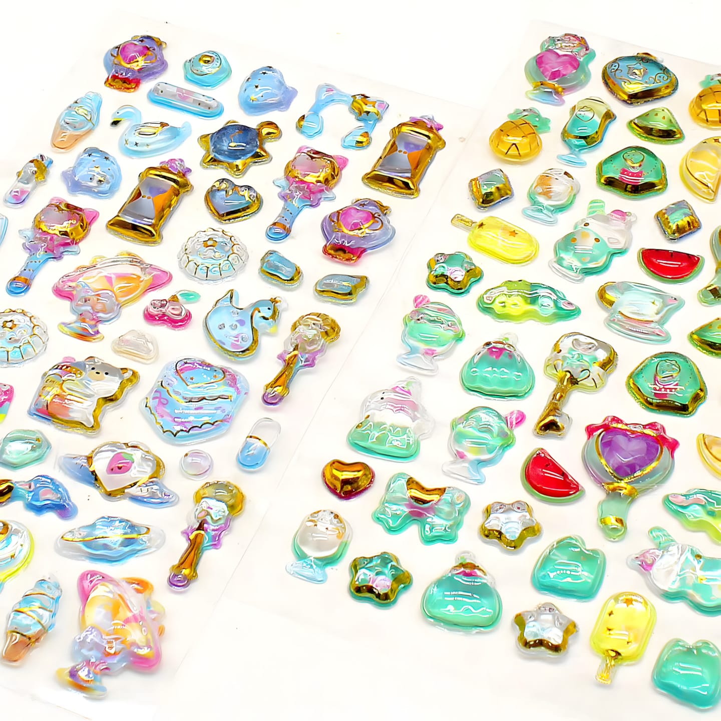 AA-A Hot stamping embossed stickers