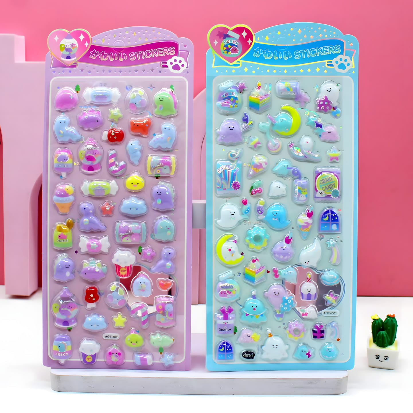 ACT Embossed 3D Sticker (12 Designs)