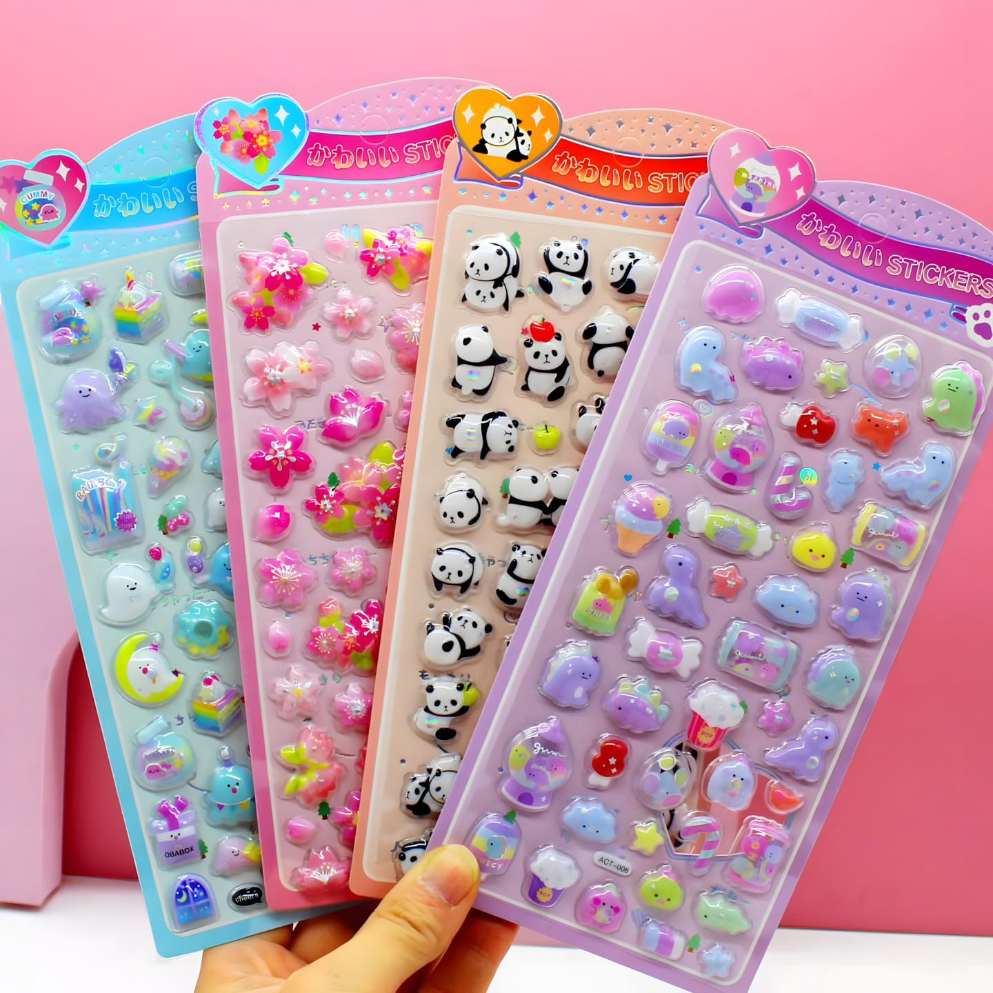 ACT Embossed 3D Sticker (12 Designs)