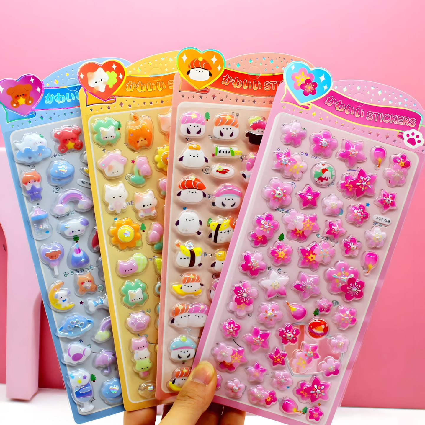 ACT Embossed 3D Sticker (12 Designs)