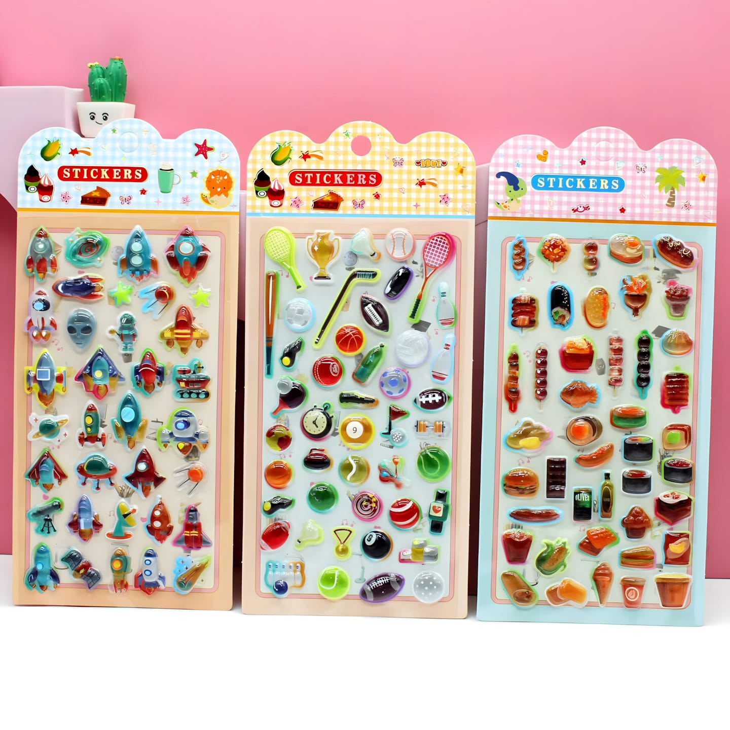 AHAH-08 Solid Embossed Sticker (12 Designs)