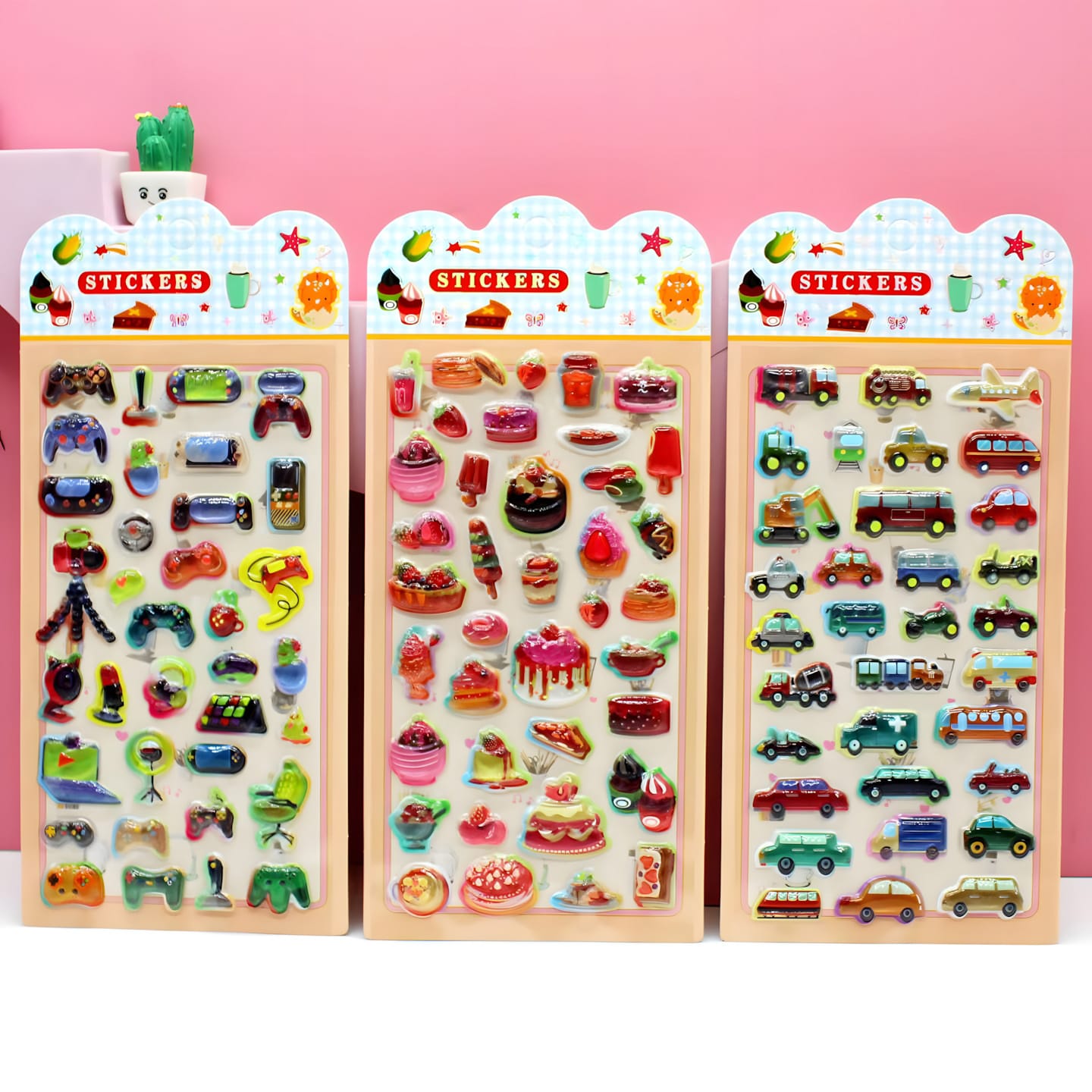 AHAH-08 Solid Embossed Sticker (12 Designs)