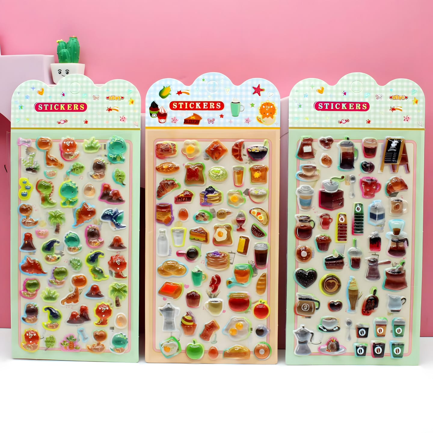 AHAH-08 Solid Embossed Sticker (12 Designs)