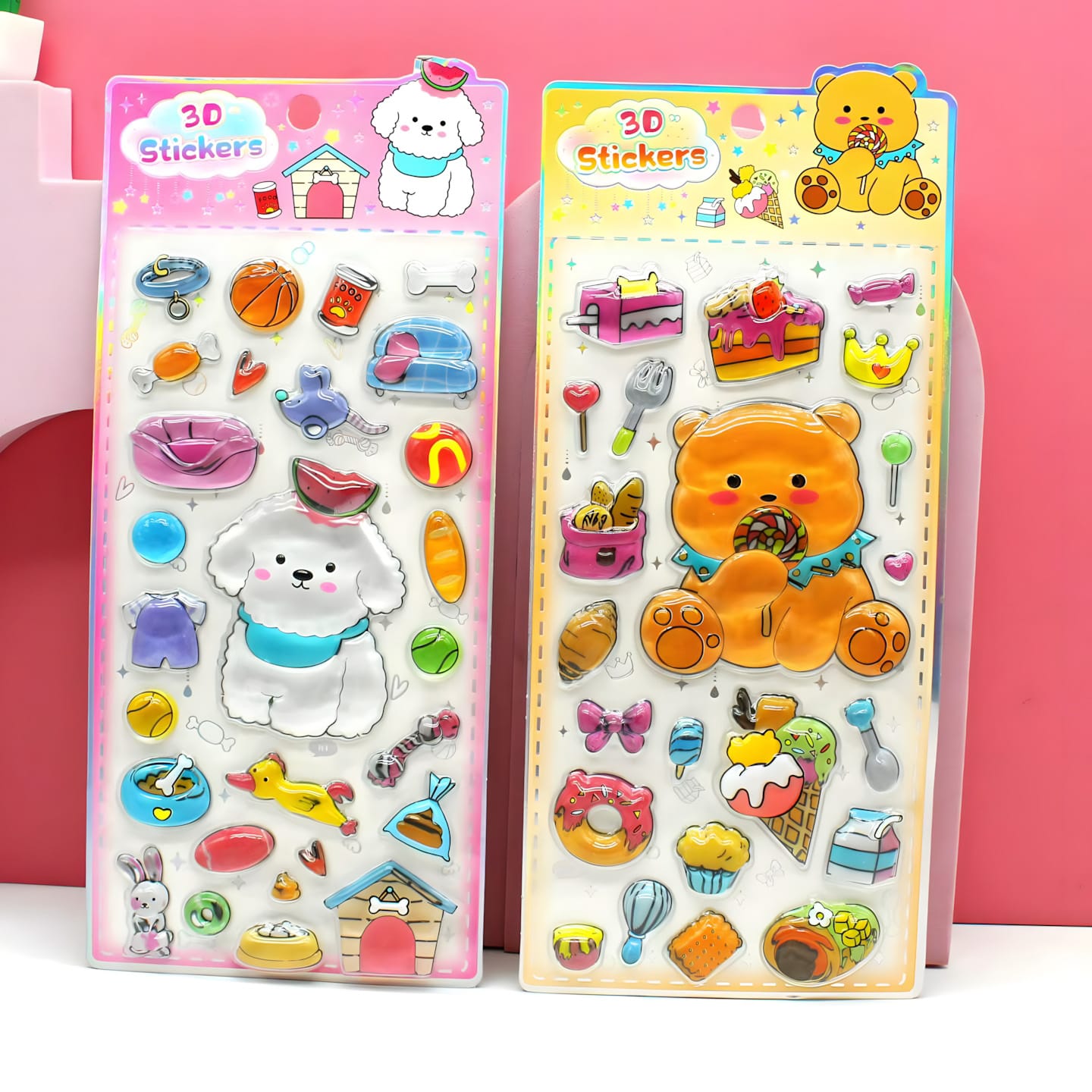 CHA Crystal Embossed 3D Sticker