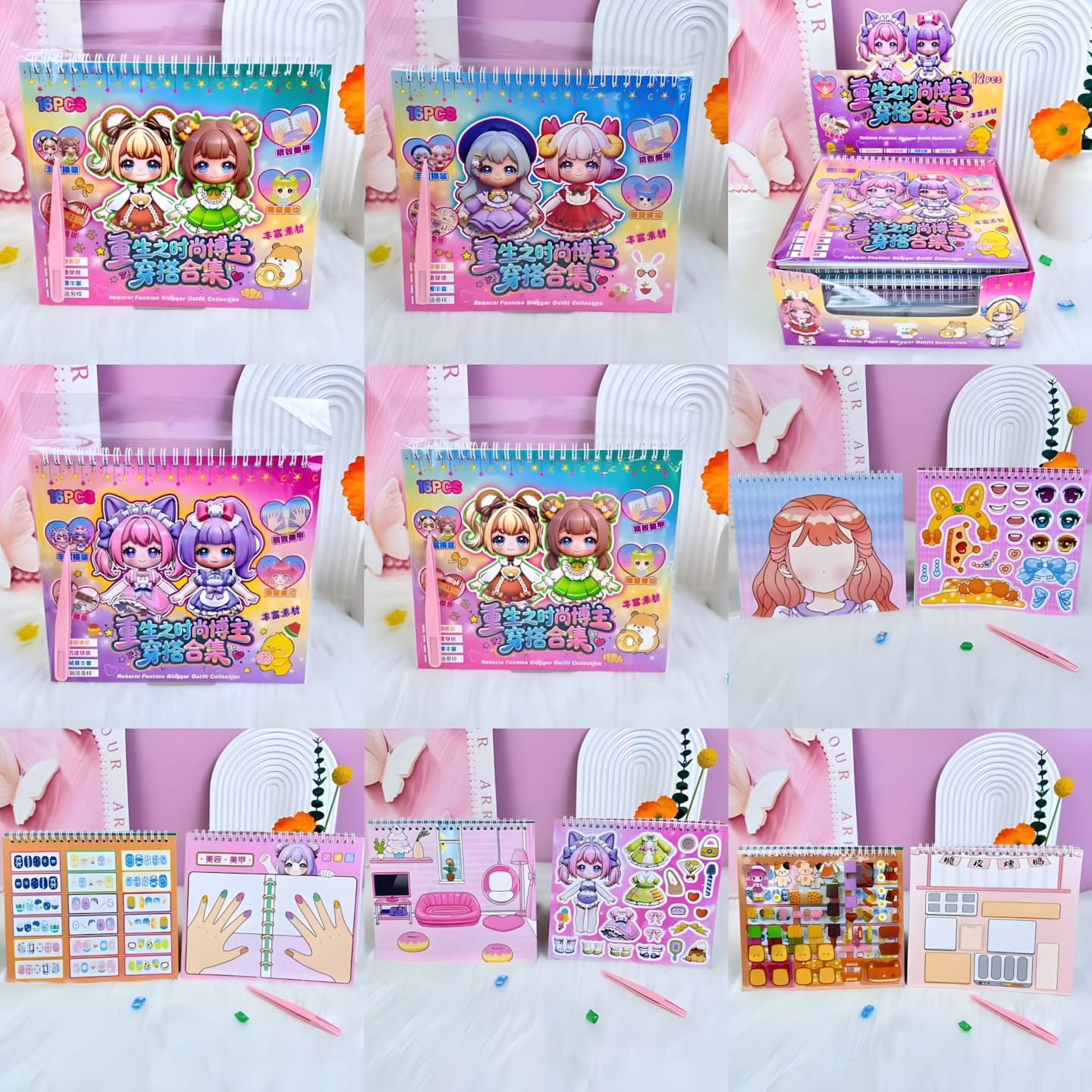 CMK-003 Libro de disfraces creativo DIY 16 pcs
