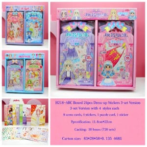 H218-ABC Dress-Up Sticker 14pcs
