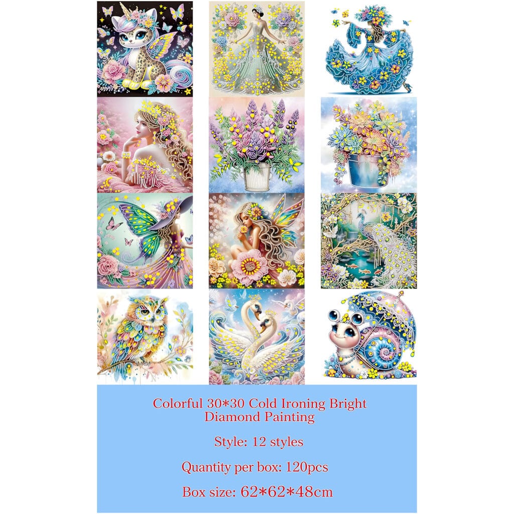 HDX Cold-press Rainbow Diamond Painting (12 Designs)
