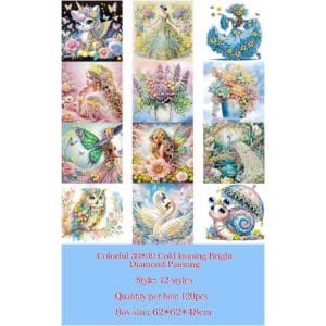 HDX Cold-press Rainbow Diamond Painting (12 Designs)