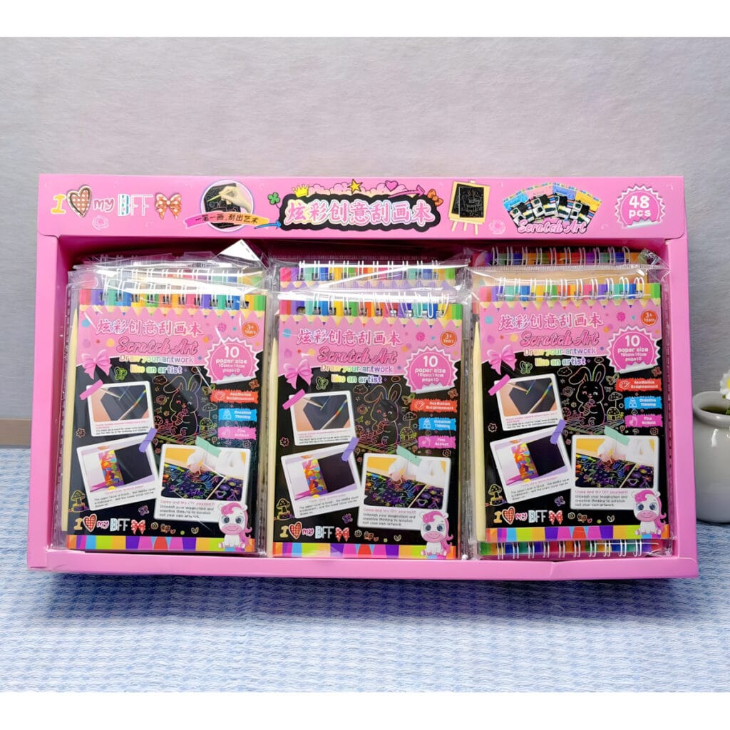 HL-9089 Scratch Art Book 10PCS