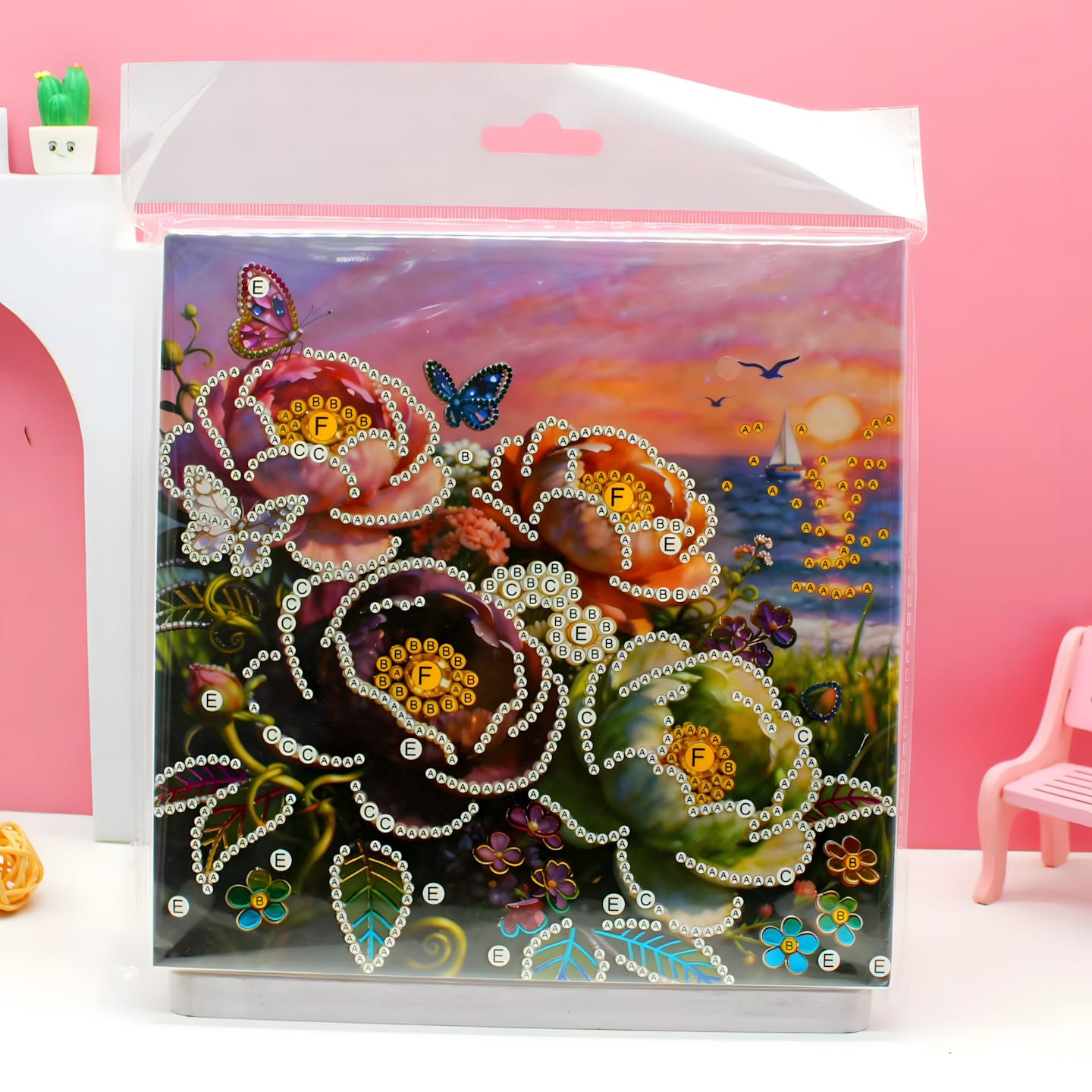 HXD-139 Cold-press Rainbow Pearl Painting (12 Designs)