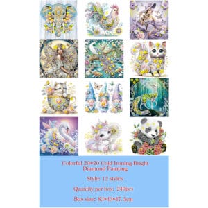 HXD Cold-press Rainbow Diamond Painting (12 Designs)