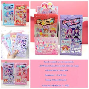 JH79W Dress-up Sticker Pack 8pcs