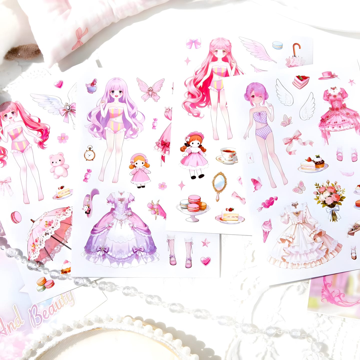 JH79W Dress-up Sticker Pack 8pcs