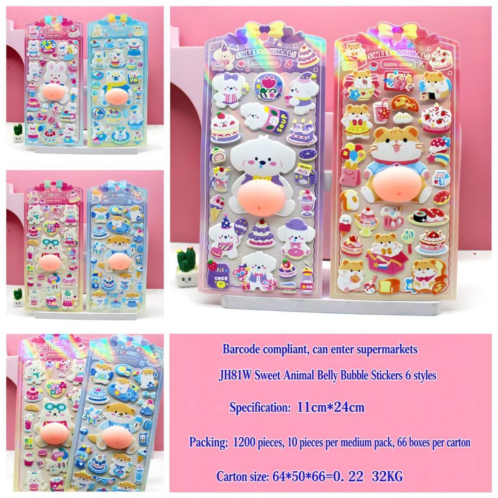 JH81W Sweet Belly Bubble Sticker