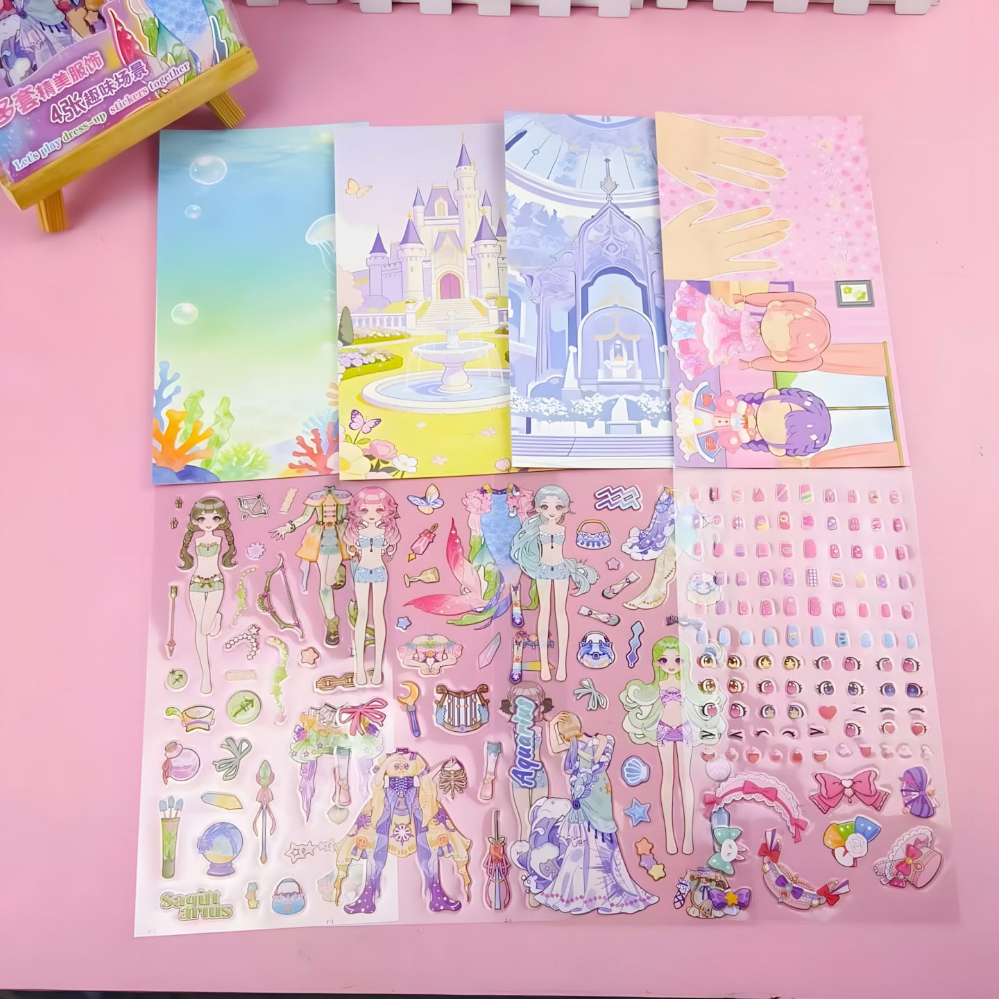 KL-287 Sticker de vestir niñas 8 pcs