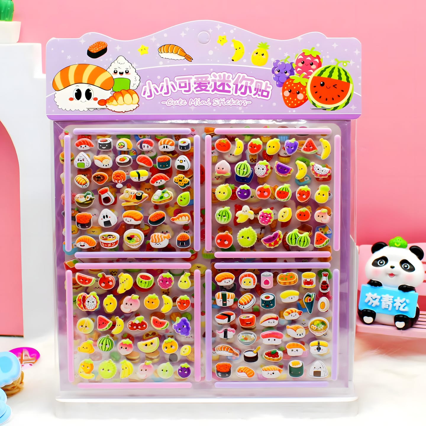 KL-289 Double-Layer Puffy Dress-Up Stickers