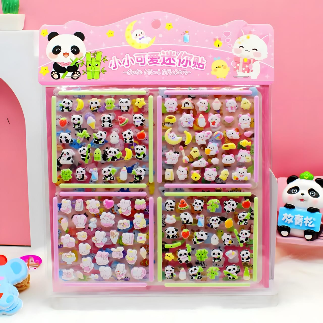 KL-289 Double-Layer Puffy Dress-Up Stickers