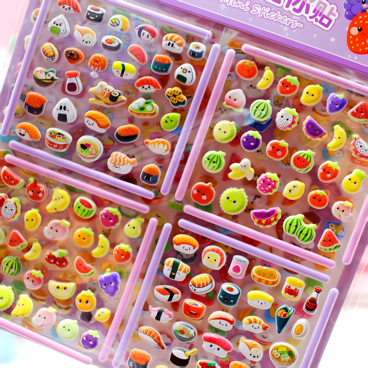 KL-289 Double-Layer Puffy Dress-Up Stickers