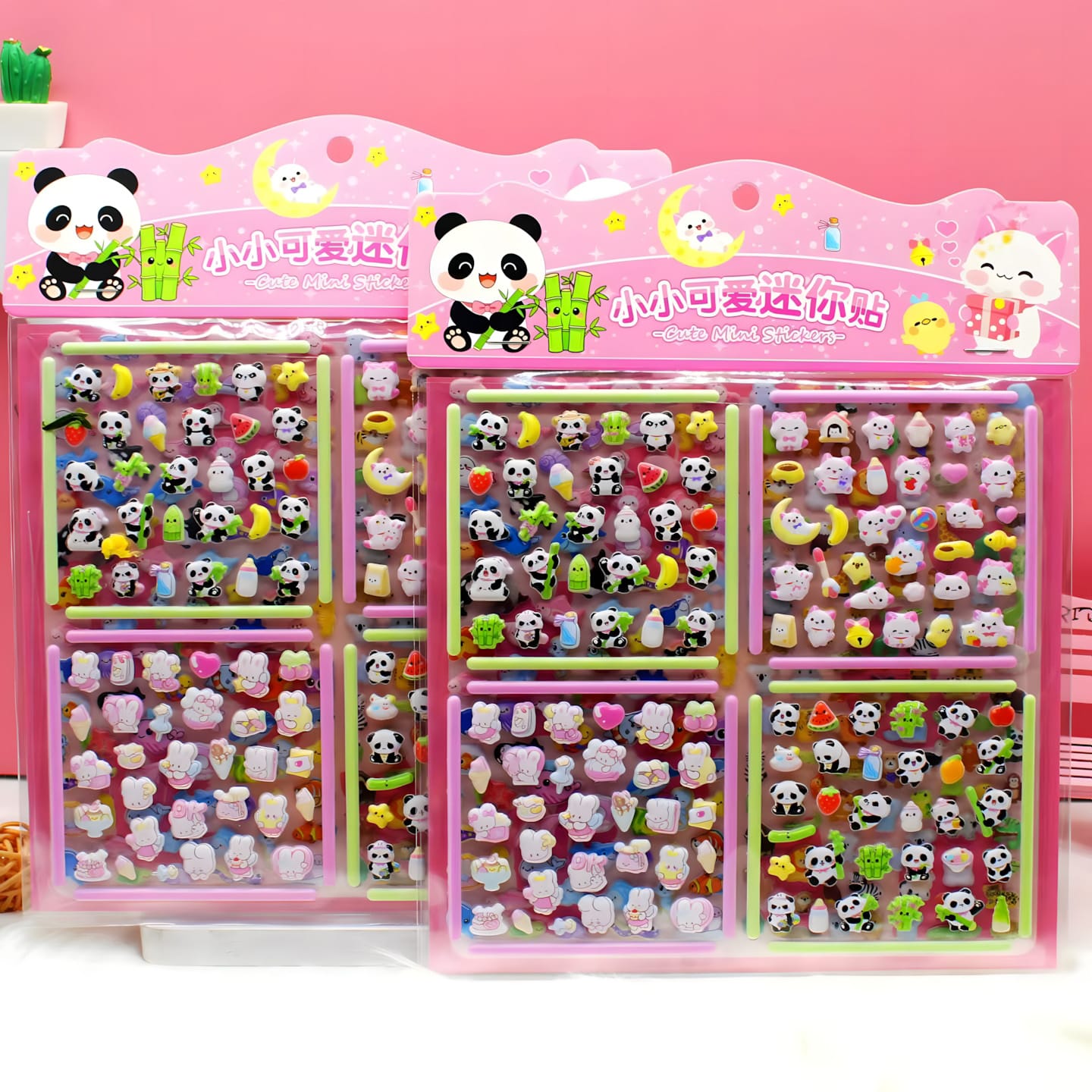 KL-289 Double-Layer Puffy Dress-Up Stickers