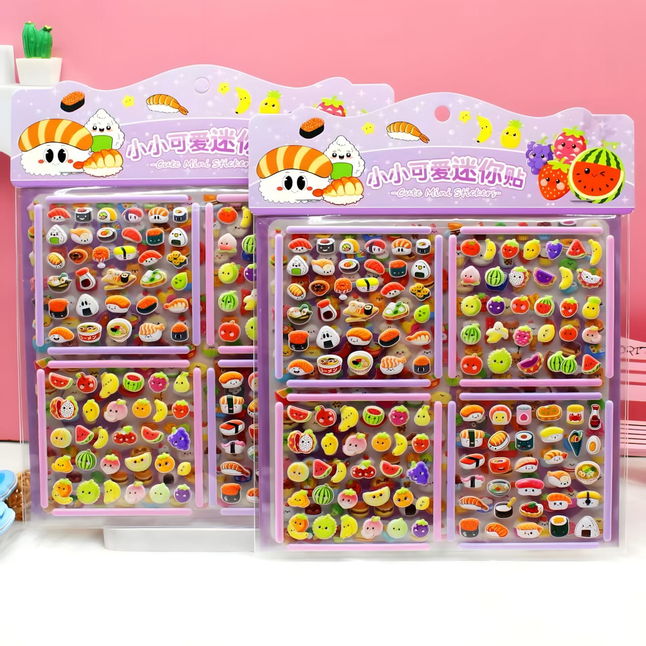 KL-289 Double-Layer Puffy Dress-Up Stickers