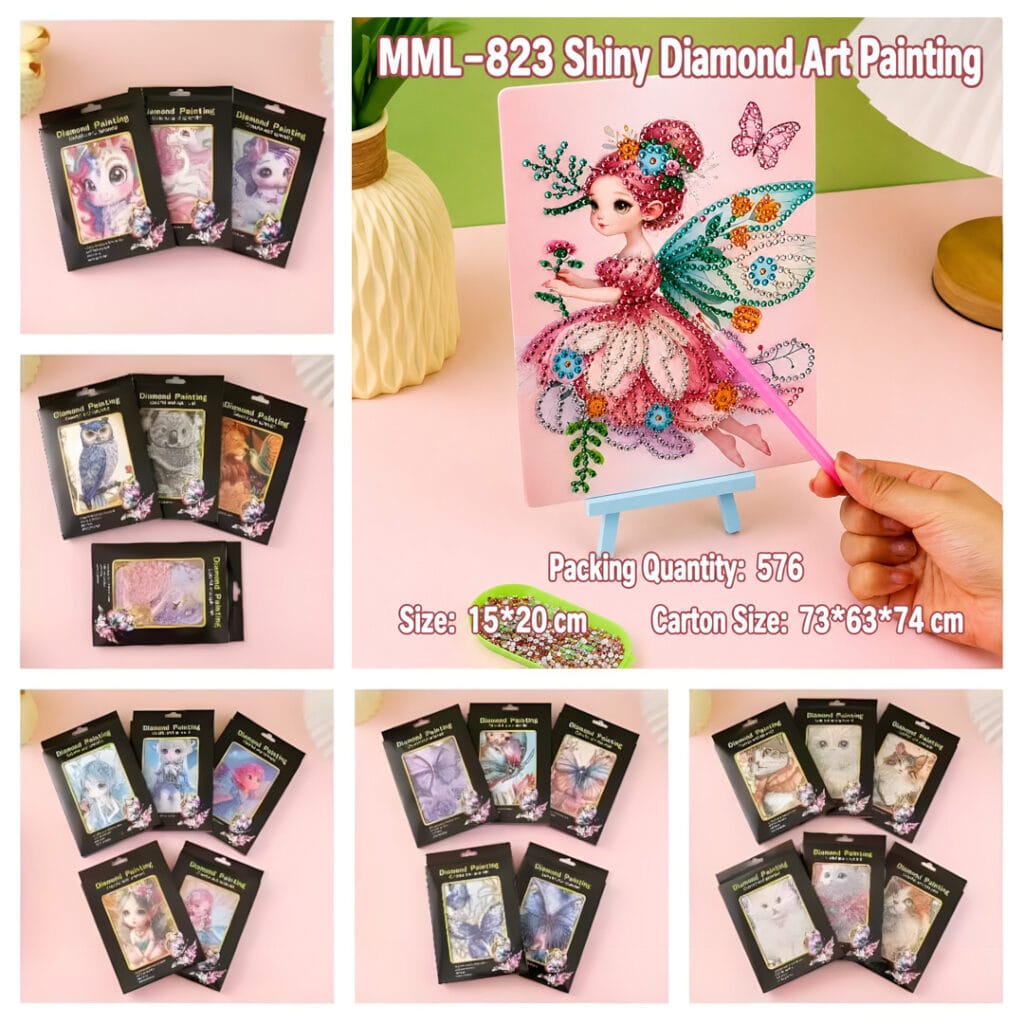 MML-823 Glitter Diamond Painting DIY (24 Designs)