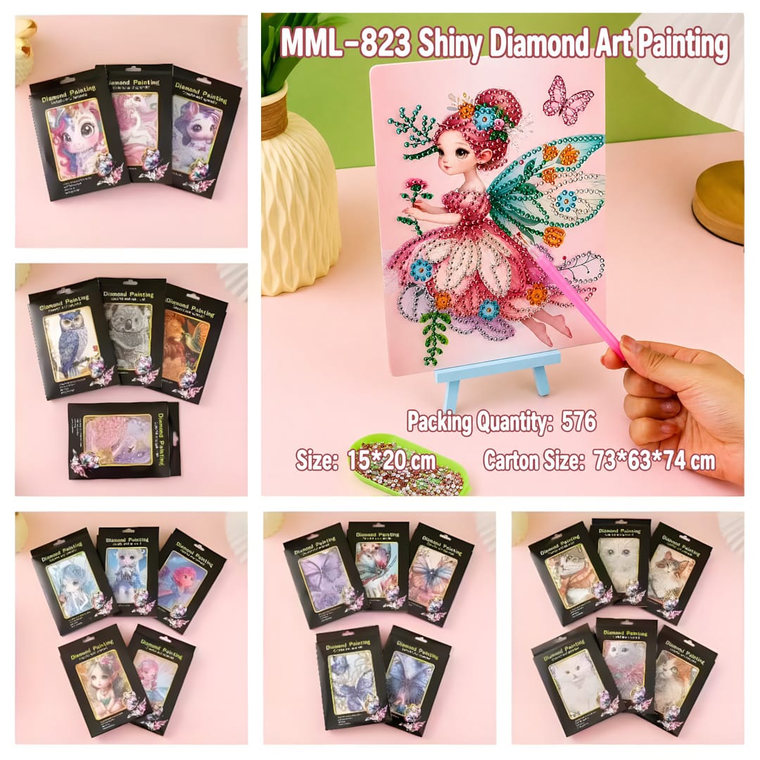 MML-823 Glitter Diamond Painting DIY (24 Designs)
