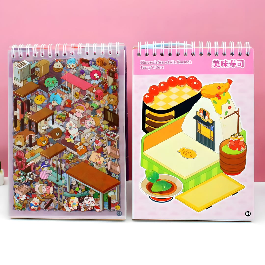 MX-A004 Bracelet Quicksand Landscape Sticker Book (30pcs)