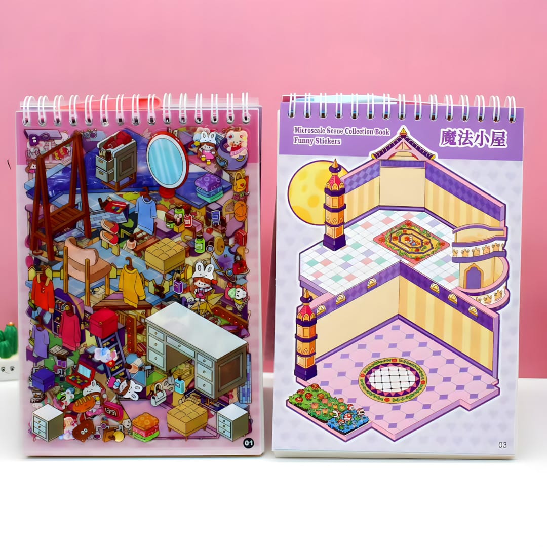 MX-A004 Bracelet Quicksand Landscape Sticker Book (30pcs)