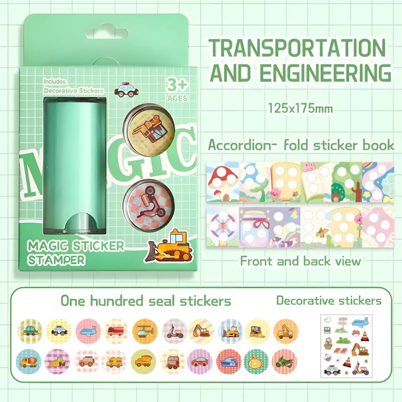 XA Magic stamp stickers