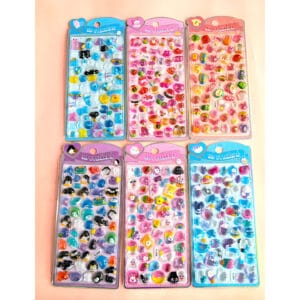 SOK-061-072 Hot Stamping Solid Embossed Sticker Cards
