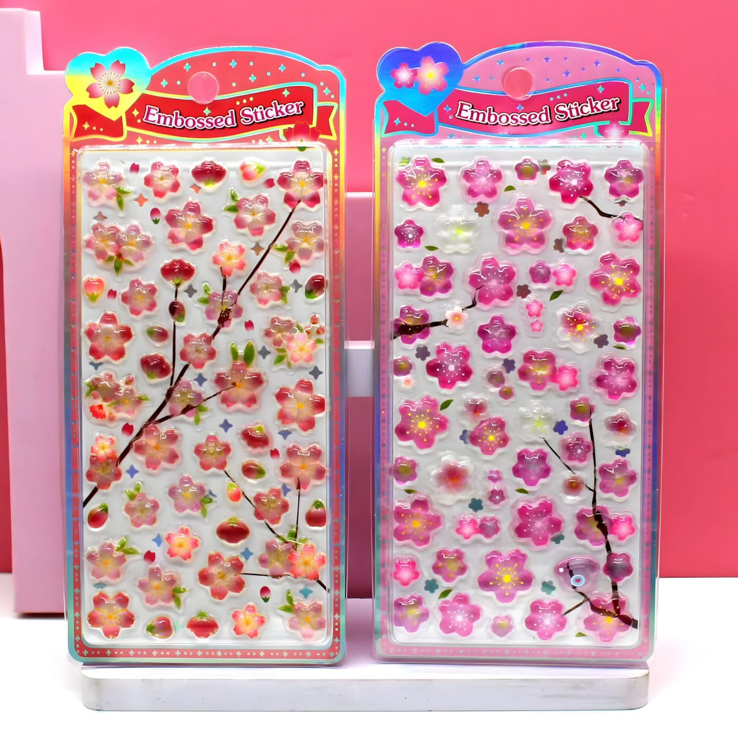 SOK-061-072 Hot Stamping Solid Embossed Sticker Cards
