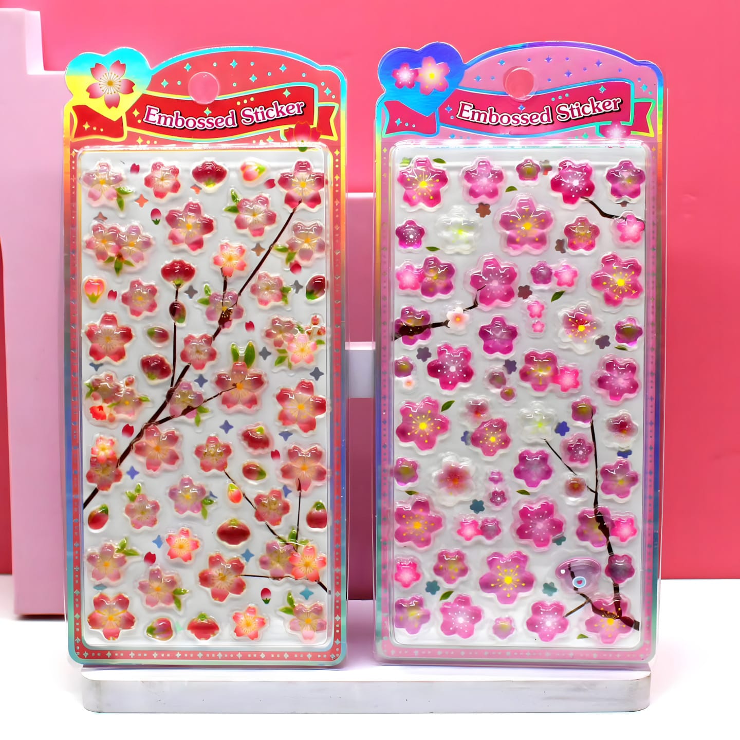 SOK-061-072 Solid Embossed Sticker Cards
