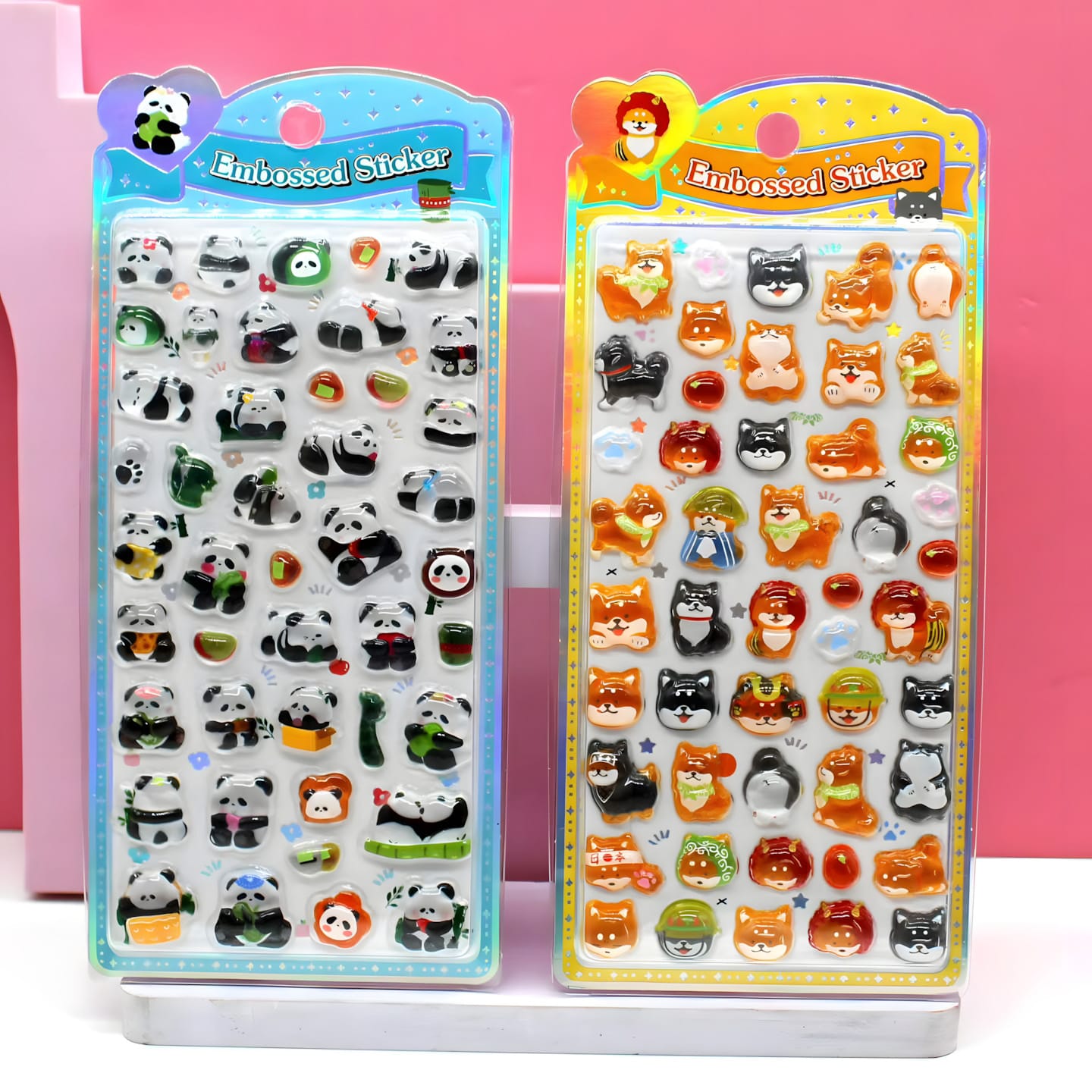 SOK-061-072 Solid Embossed Sticker Cards