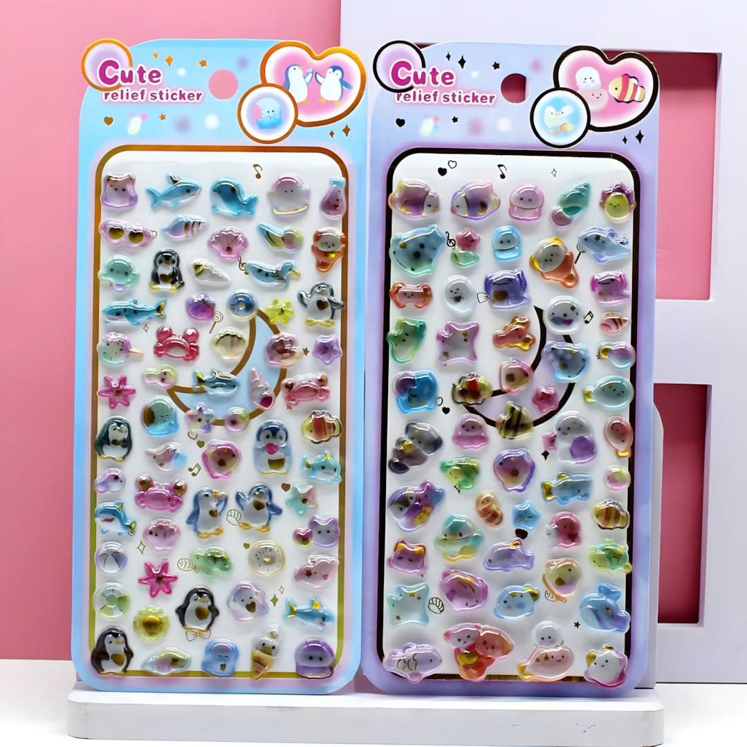 SY-1159 Japanese-Style Solid Embossed Stickers