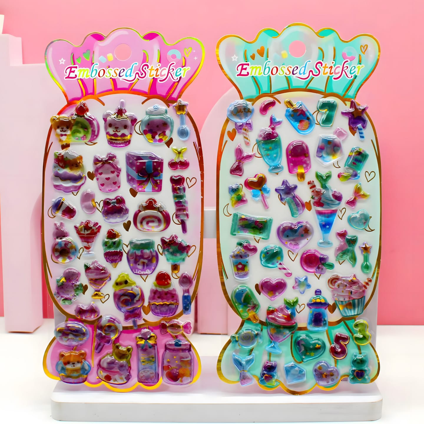 SY-1319 Candy 3D Embossed Stickers