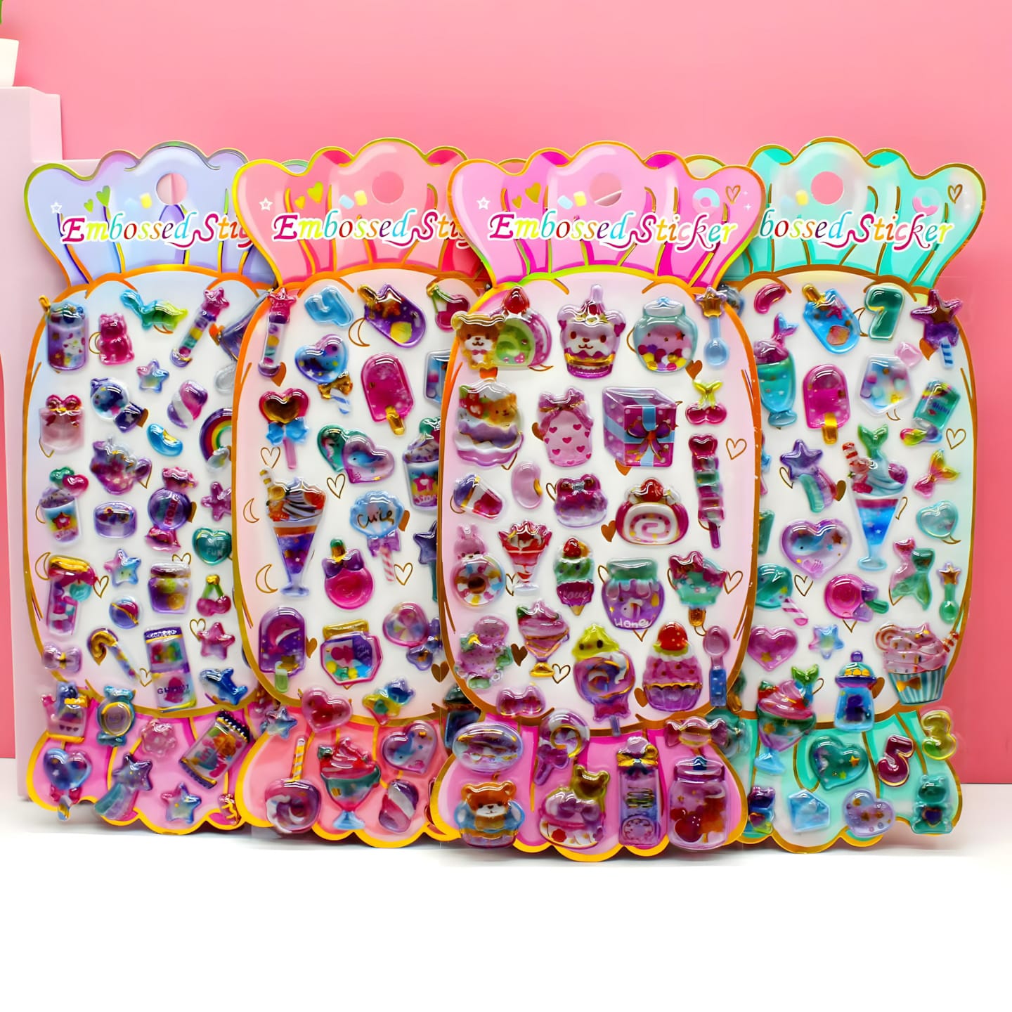 SY-1319 Candy 3D Embossed Stickers