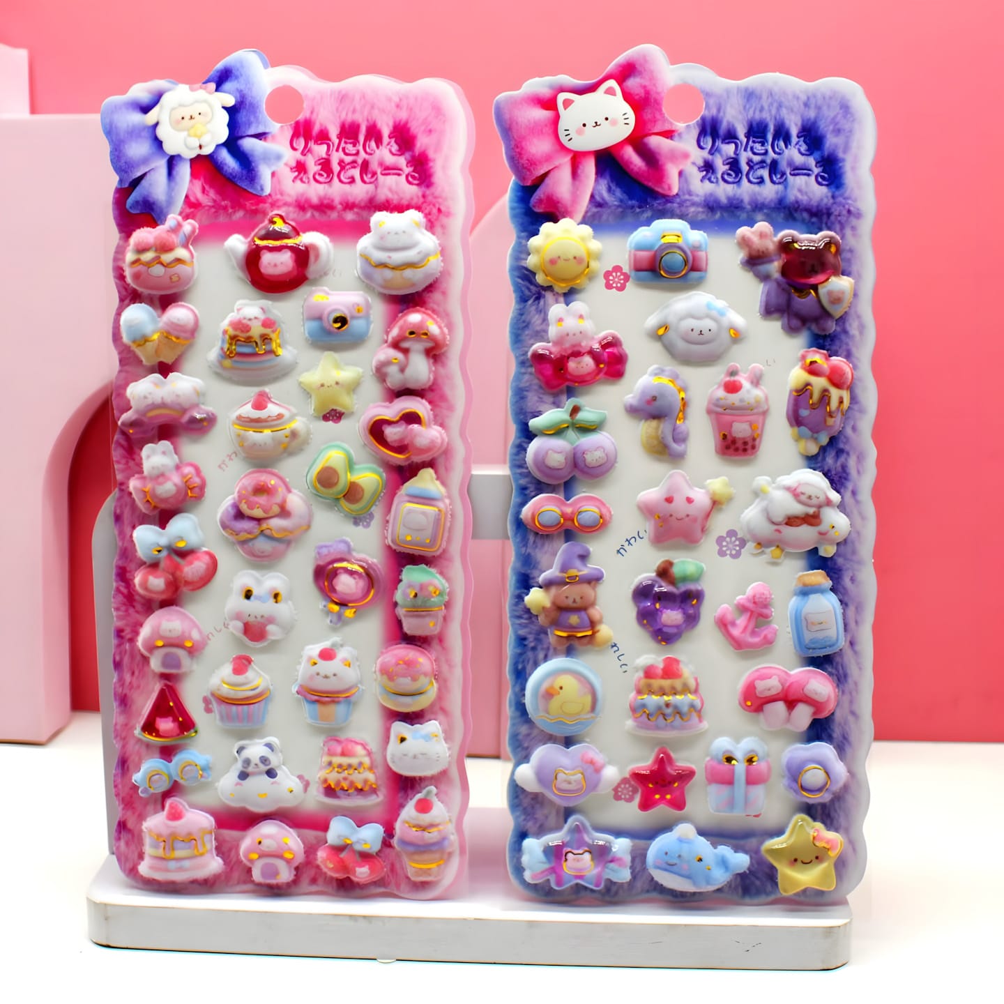 SY-1357 Fluffy 3D Embossed Stickers