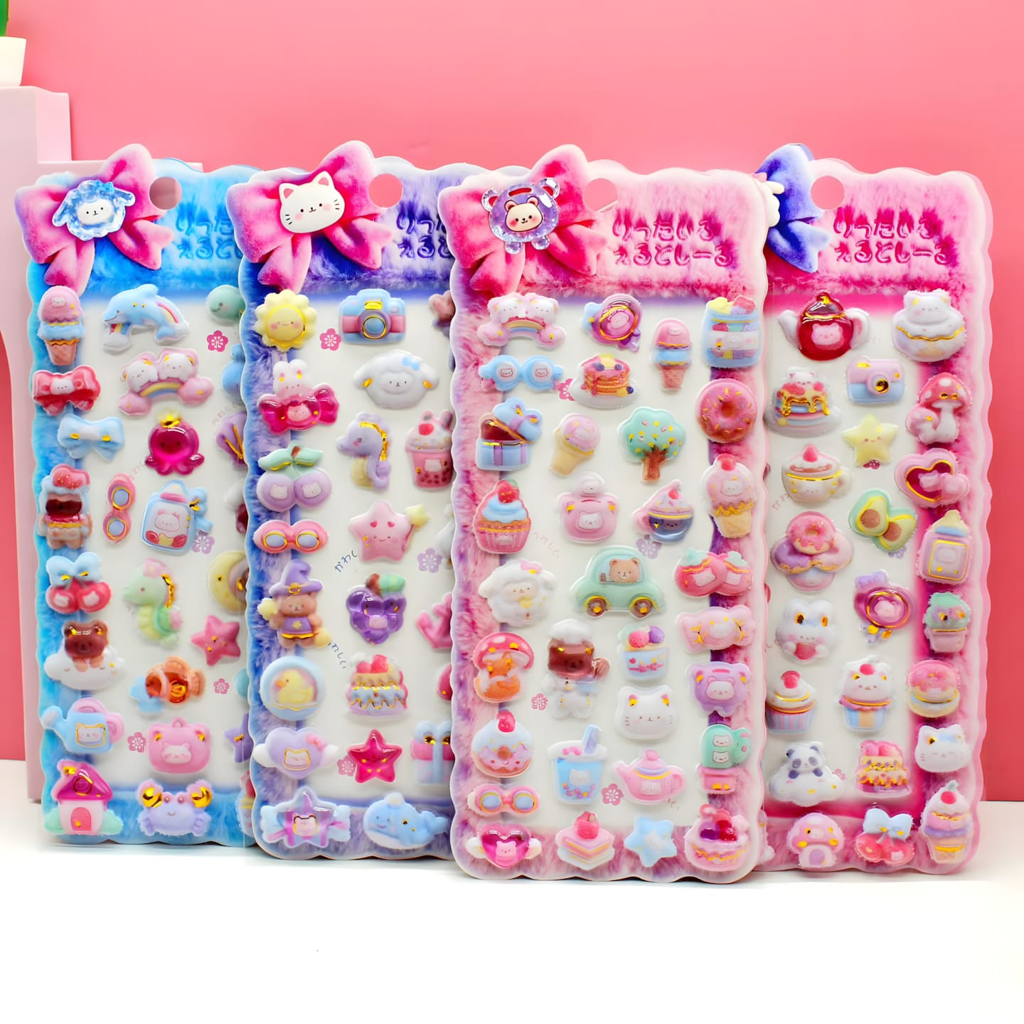 SY-1357 Fluffy 3D Embossed Stickers