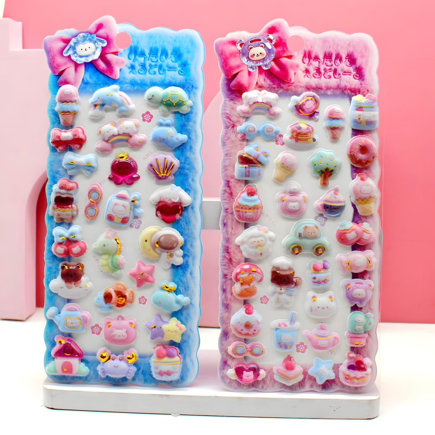 SY-1357 Fluffy 3D Embossed Stickers