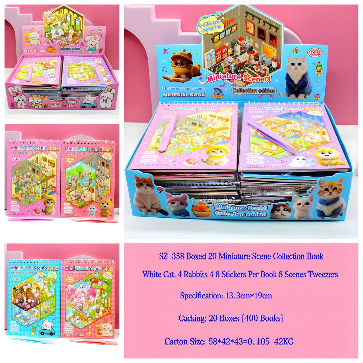 SZ-358 Scene Sticker Book DIY
