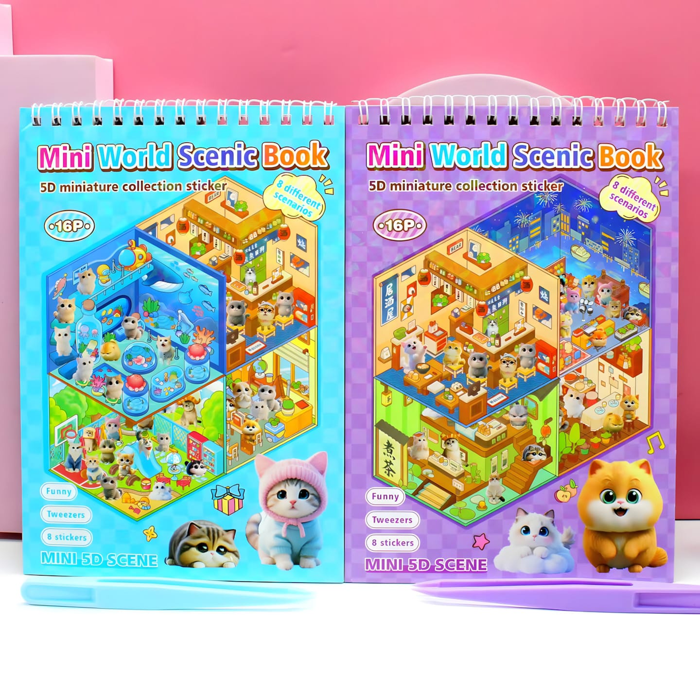 SZ-358 Scene Sticker Book DIY