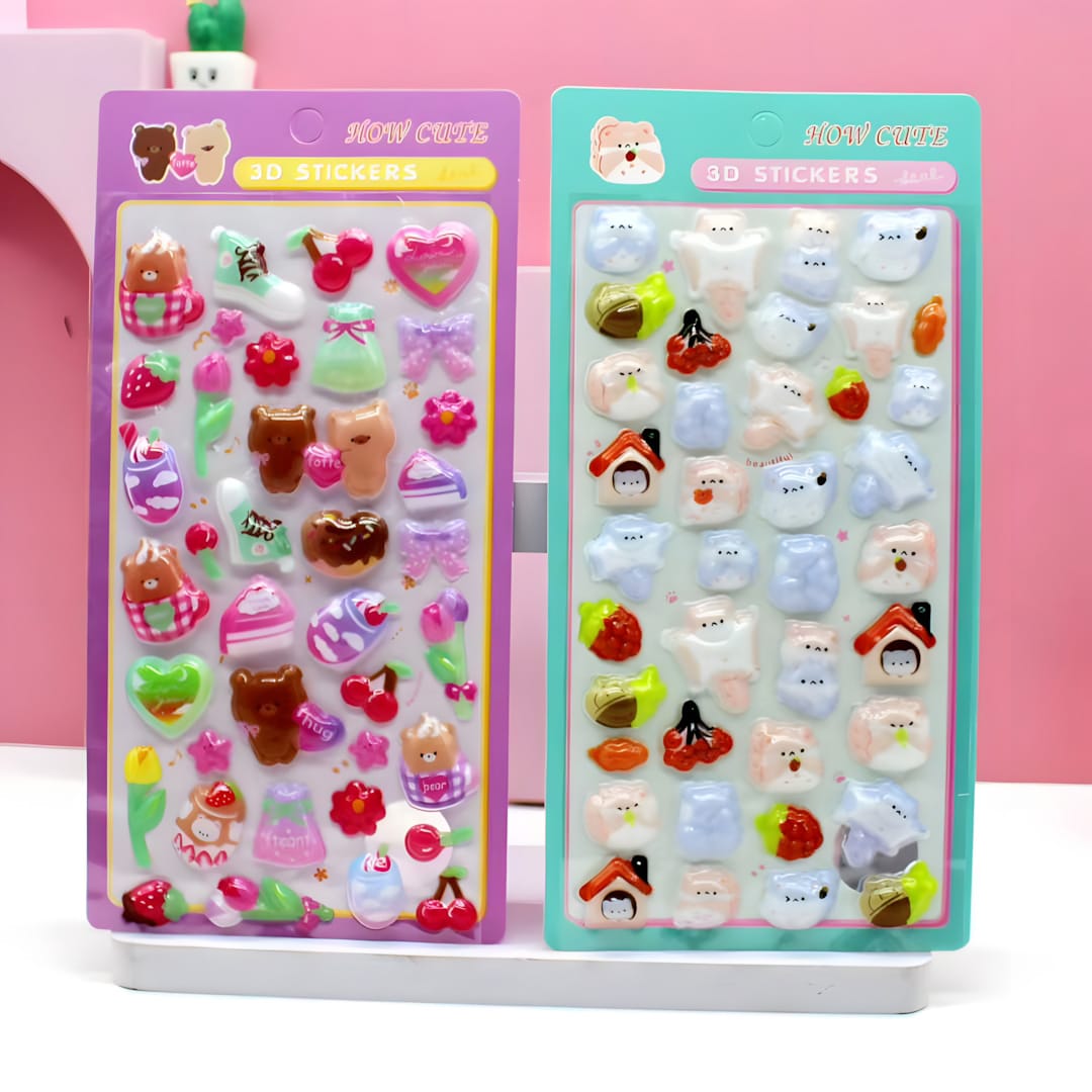 SZ-508 3D Embossed Stickers