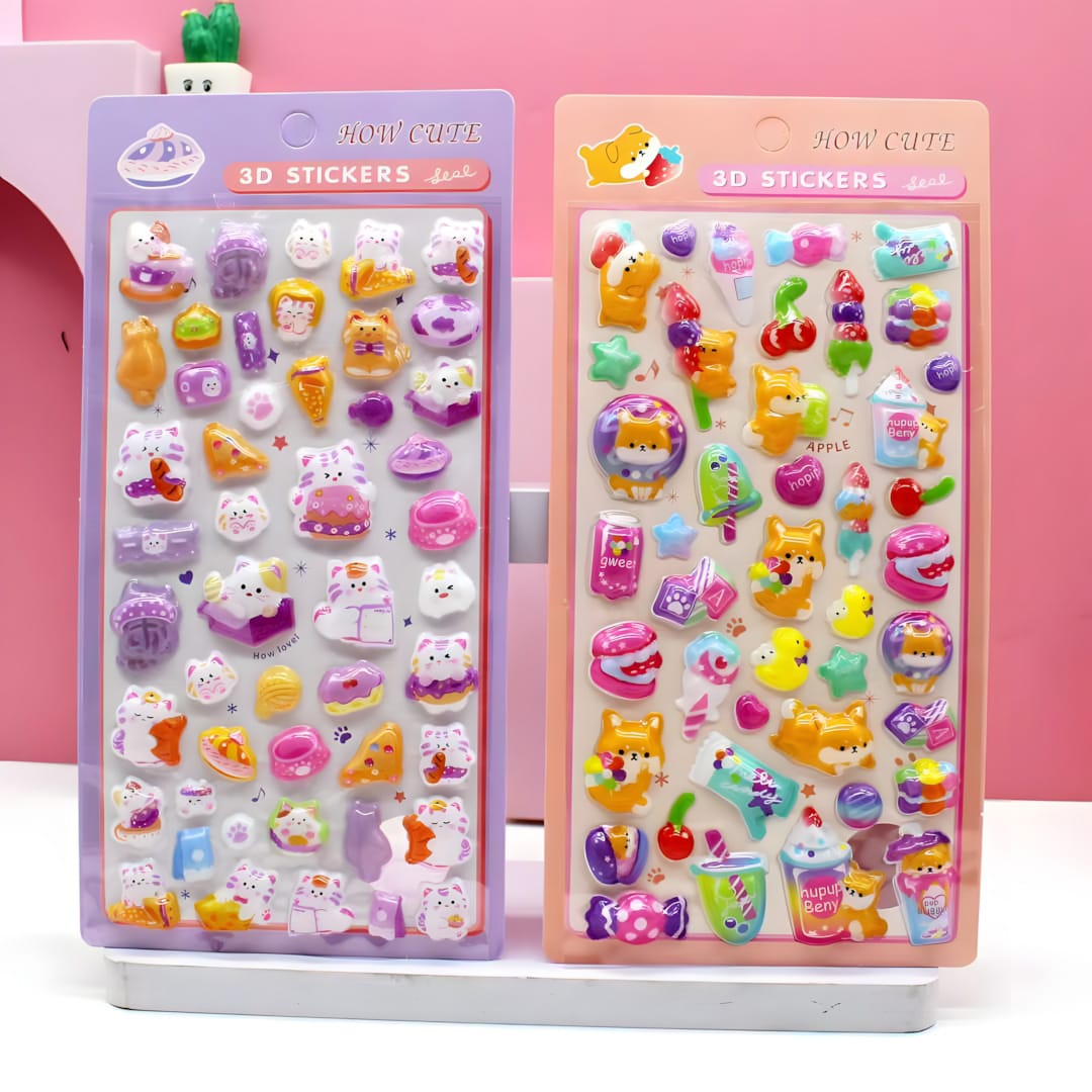 SZ-508 3D Embossed Stickers