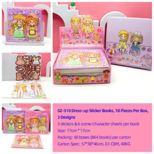 SZ-510 Dress-Up Sticker Book (9pcs)