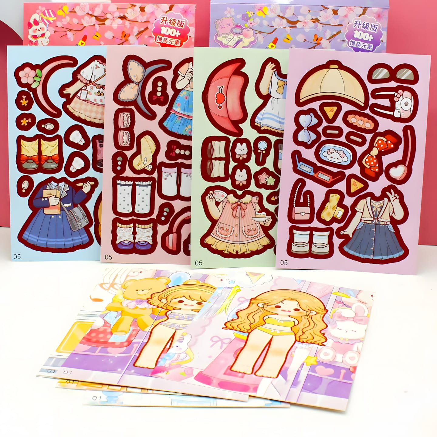 SZ-511 Girls Dress-Up Sticker Pack (10pcs)