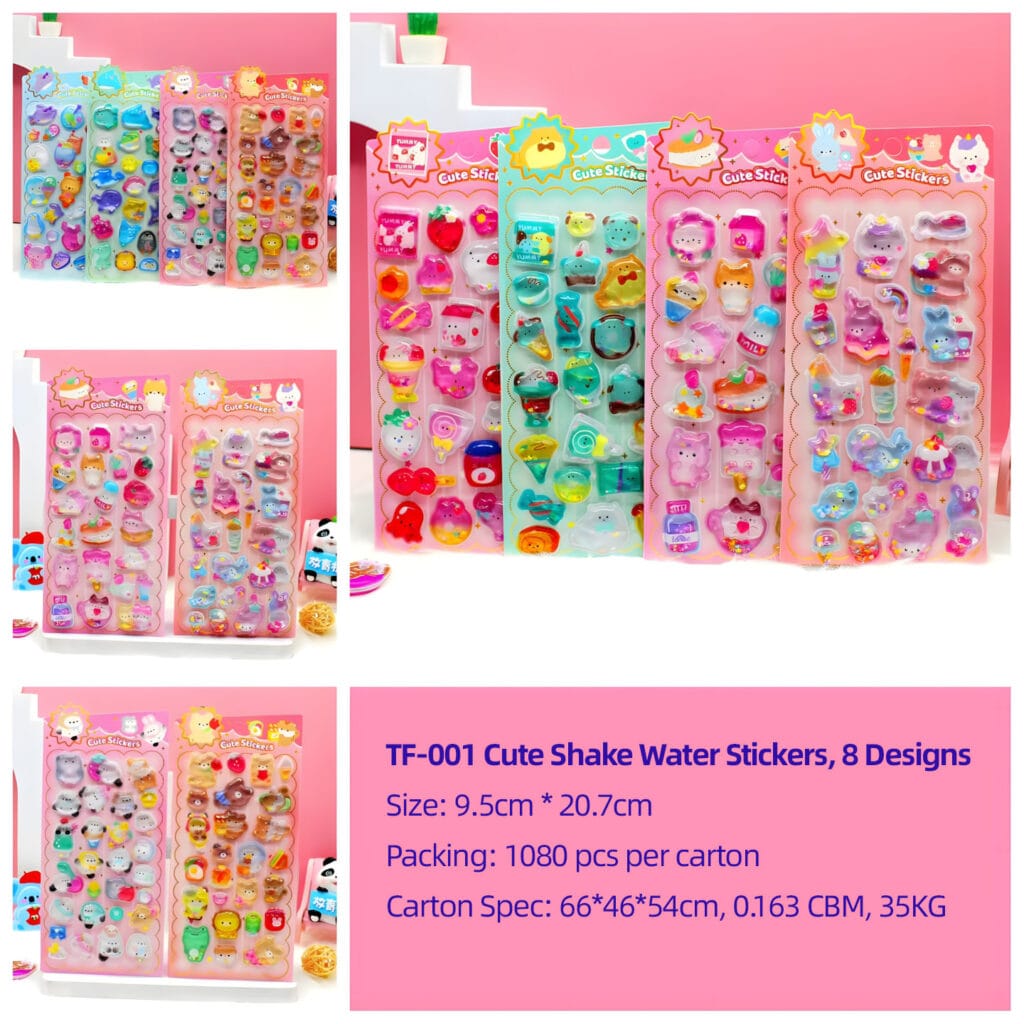 TF-001 Shake-a-Boo Water Stickers