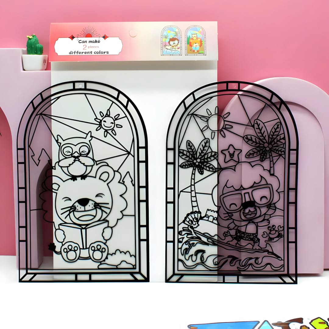 TTBB Cartoon Window Art DIY Stickers