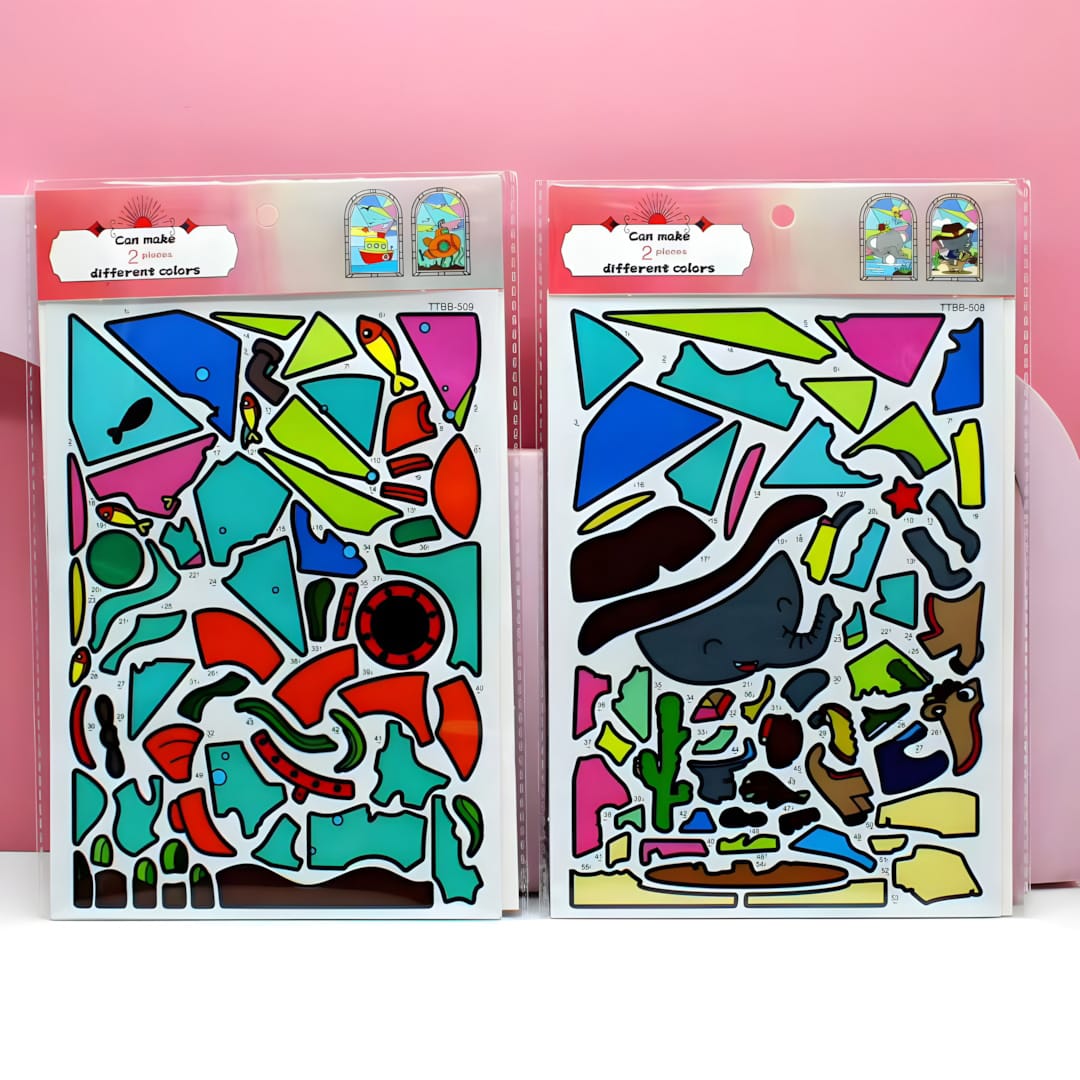 TTBB Cartoon Window Art DIY Stickers